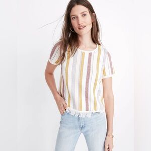 Madewell Blakley Stripe Sweater Tee